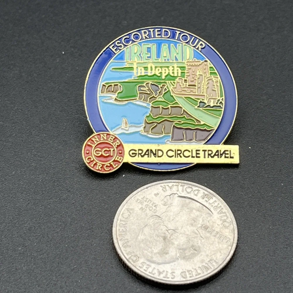 Ireland In Depth Escorted Tour Grand Circle Travel Lapel Hat‎ Pin